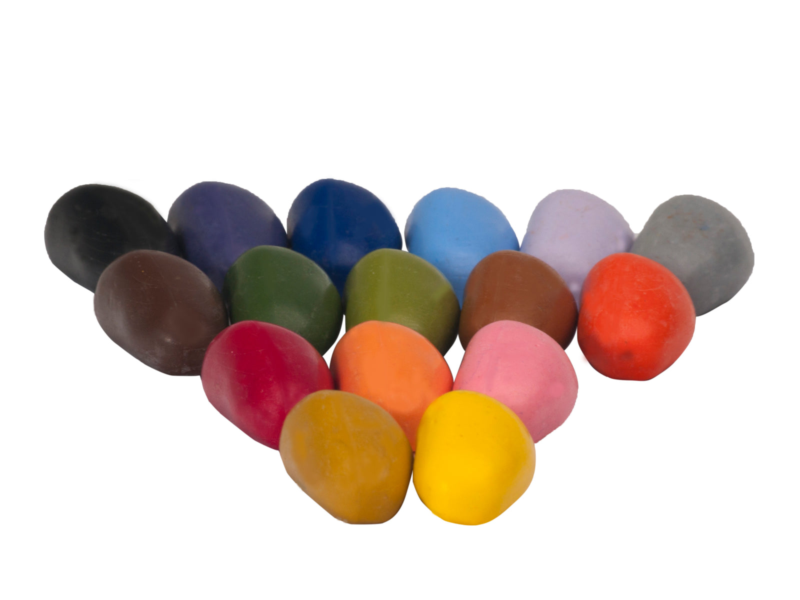 Crayon Rocks zestien stuks in ecru katoenen zakje - ollibob kosmische kinderwinkel